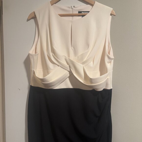 DKNY Womens Keyhole Ruched Wear dress Size 14 - Picture 7 of 16